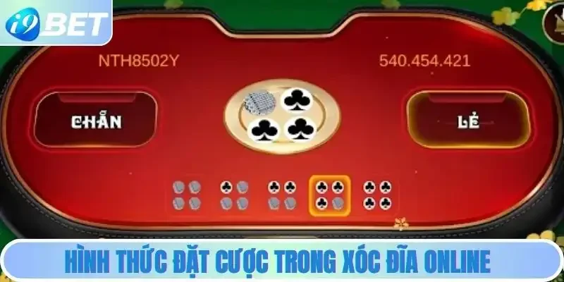 Các cửa cược phổ biến trong xóc đĩa trực tuyến